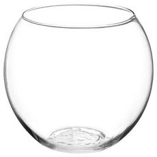 Vase en Verre  Boule  19cm Transparent