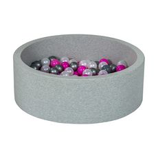  Piscine à balles Aire de jeu + 150 balles perle, rose, argent