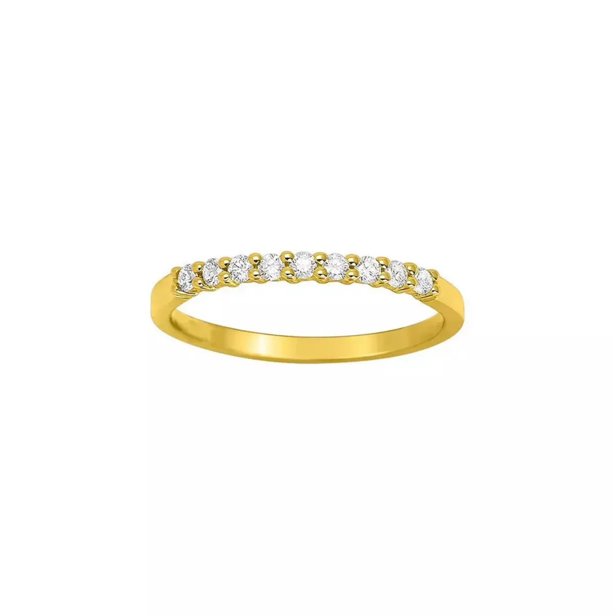 Tousmesbijoux Alliance Femme - Or 18 Carats - Diamant 0,18 Carats