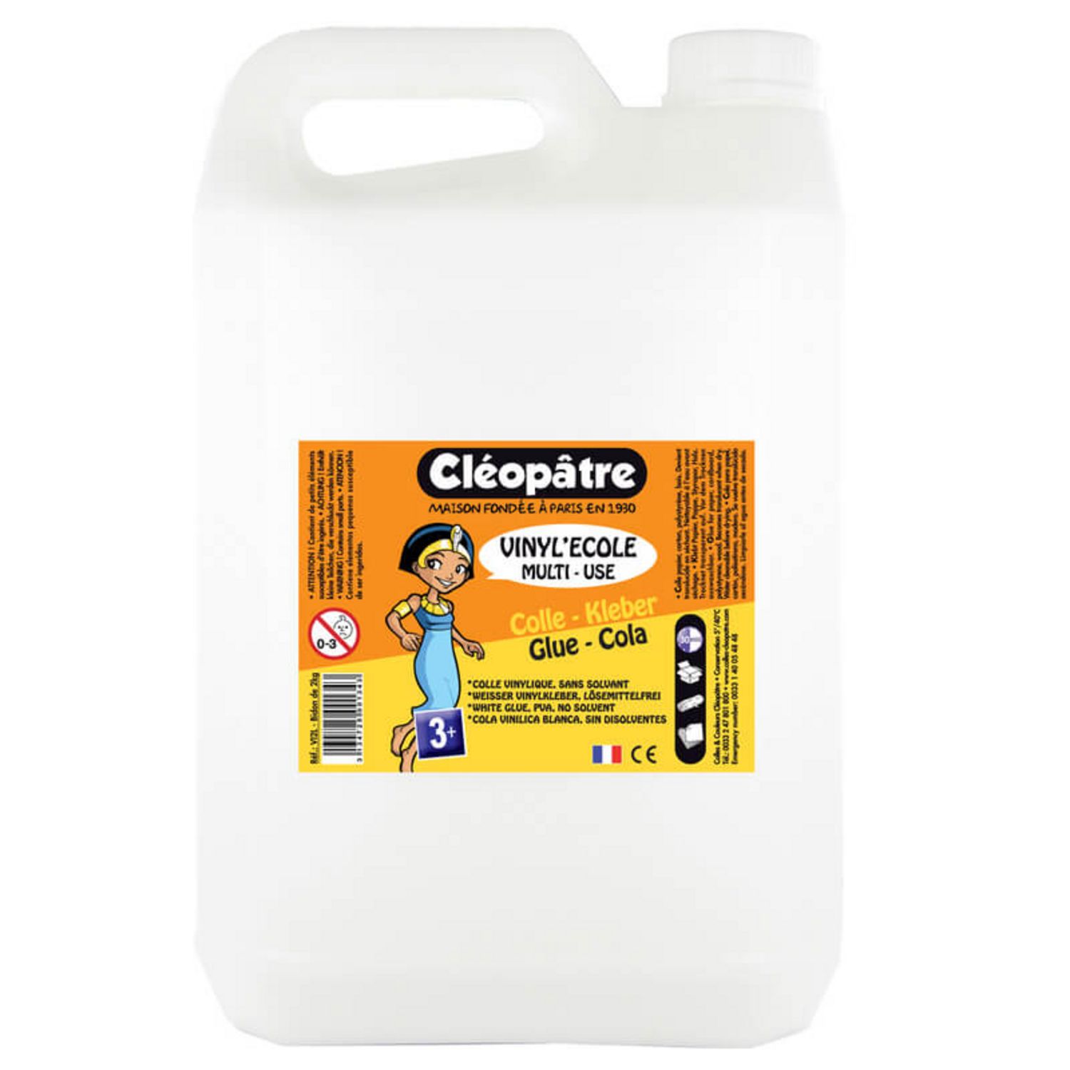 Cléopâtre colle transparente liquide flacon 2kg