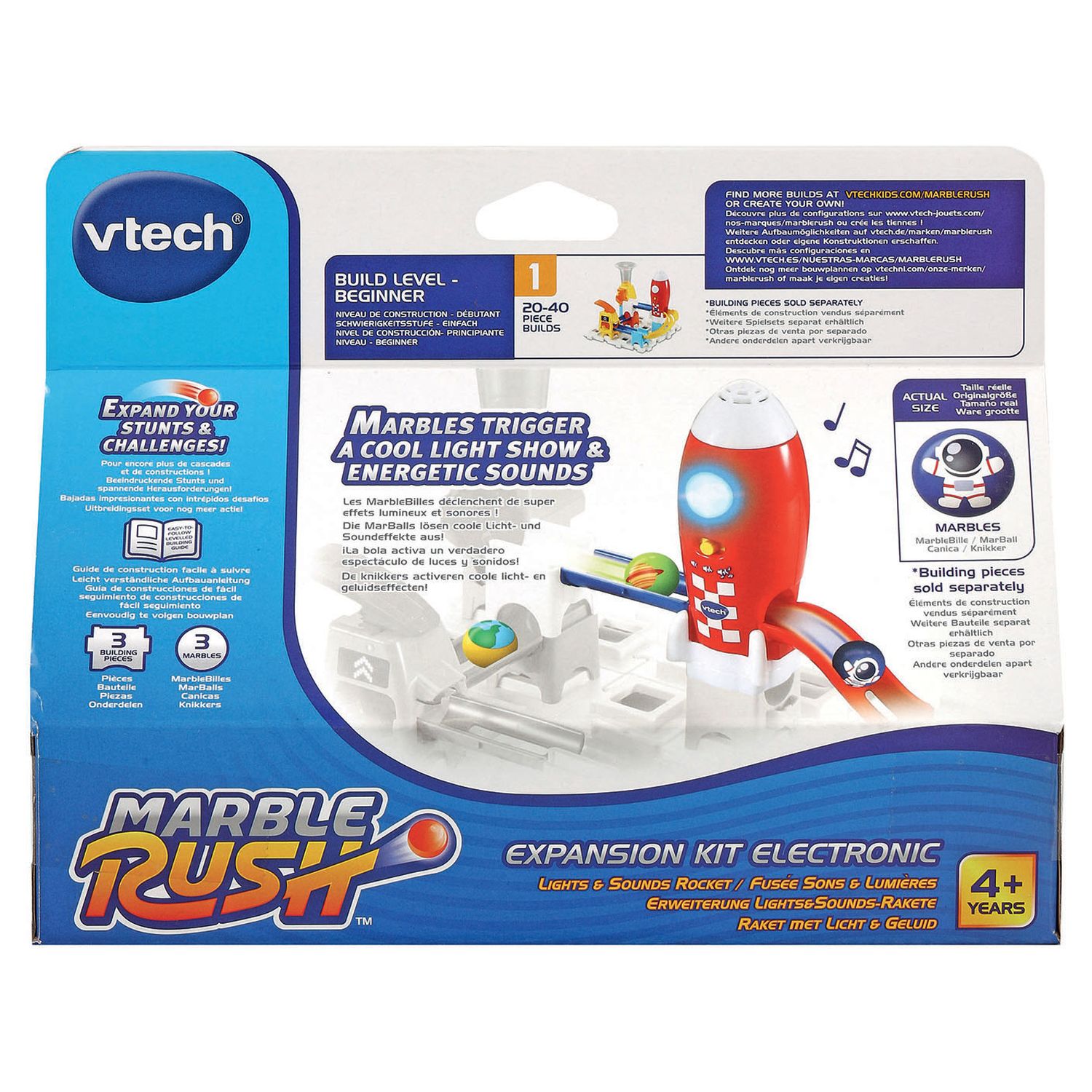 Vtech Marble Rush - Circuit a billes electronique niveau 1 debutant