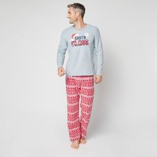 IN EXTENSO Pyjama de noël gris homme (gris chiné)