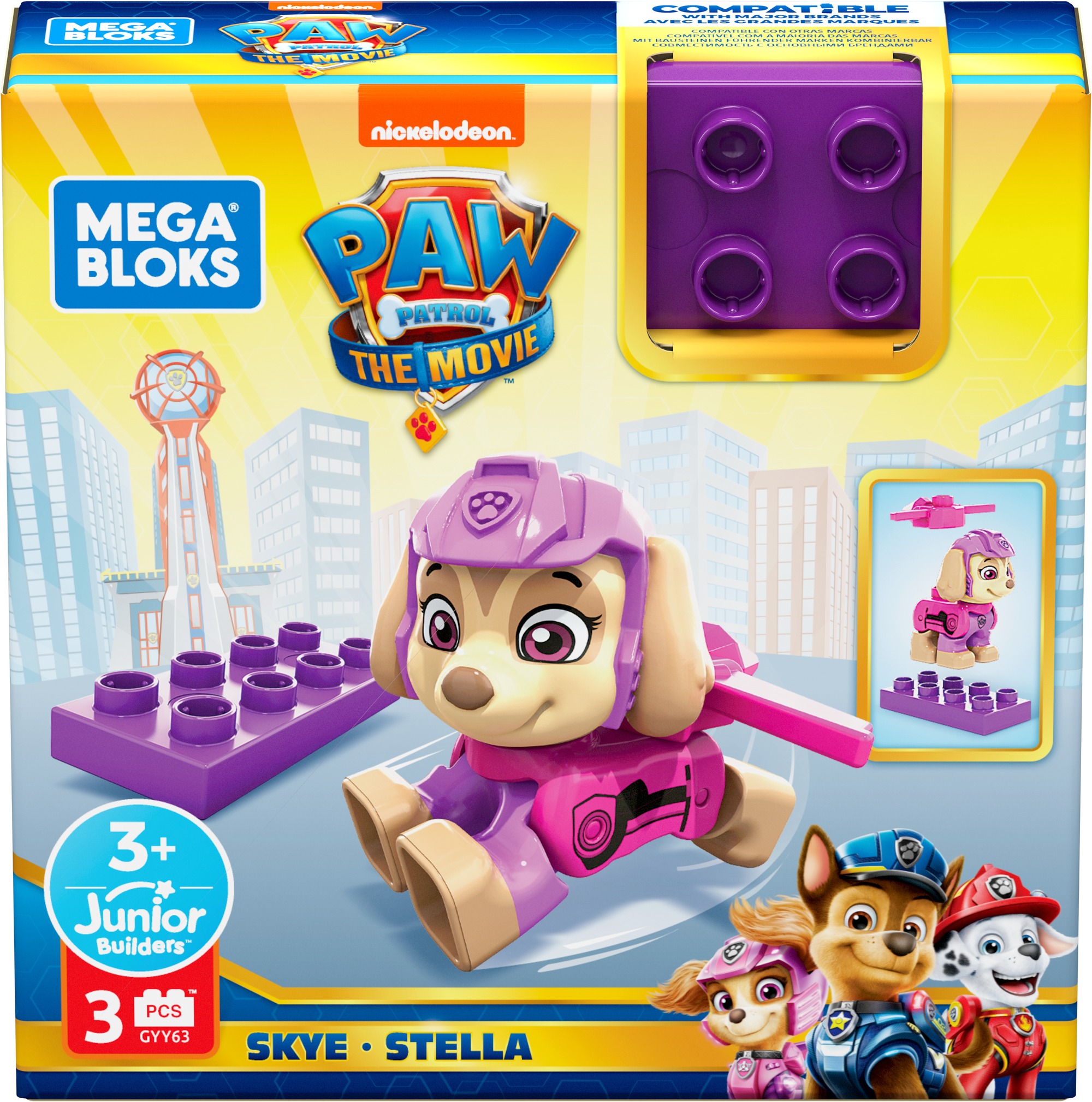 MATTEL La Pat Patrouille Stella Mega Blocks pas cher 