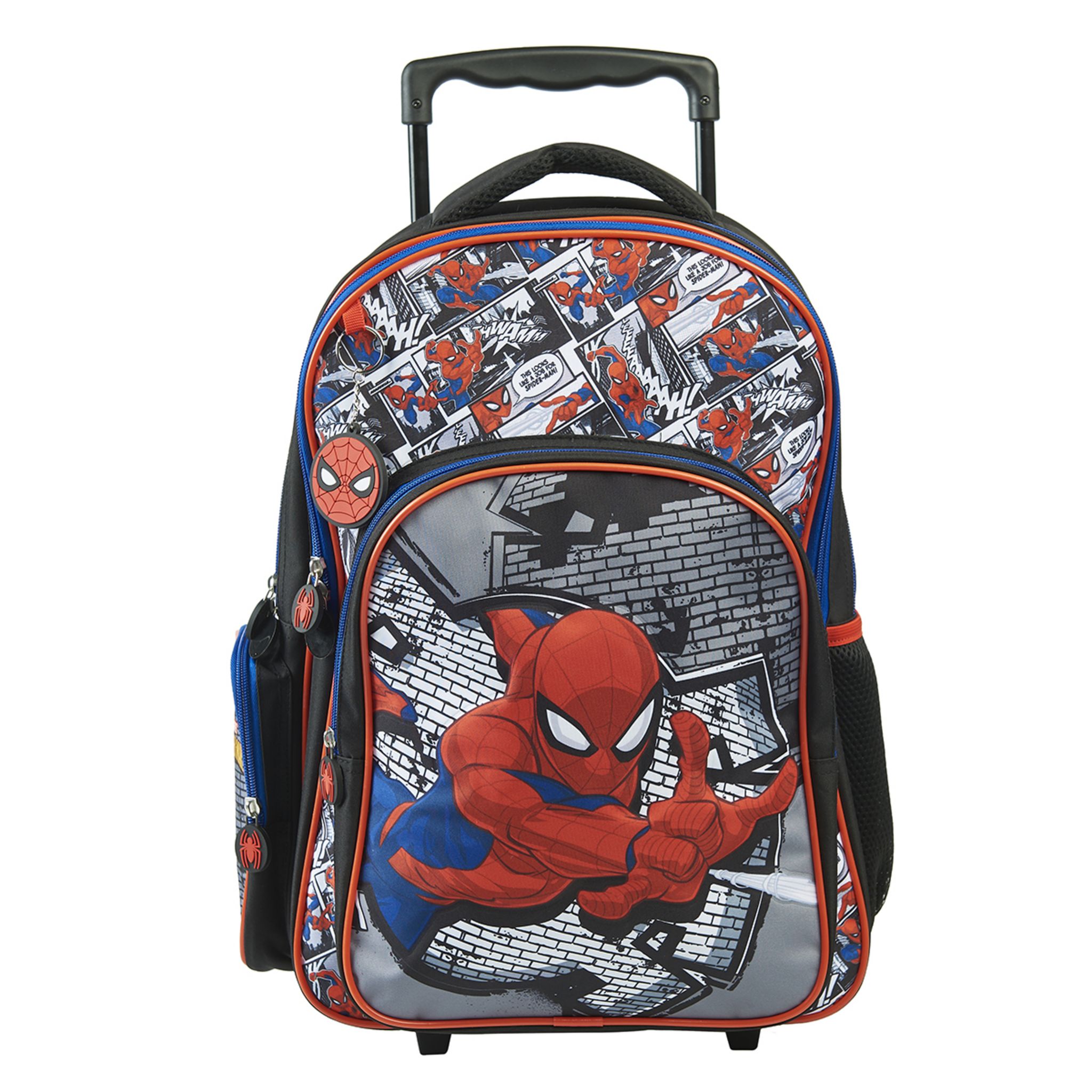 Marvel Spiderman Leader-Sac à dos 3D à Roulettes Petit, Bleu