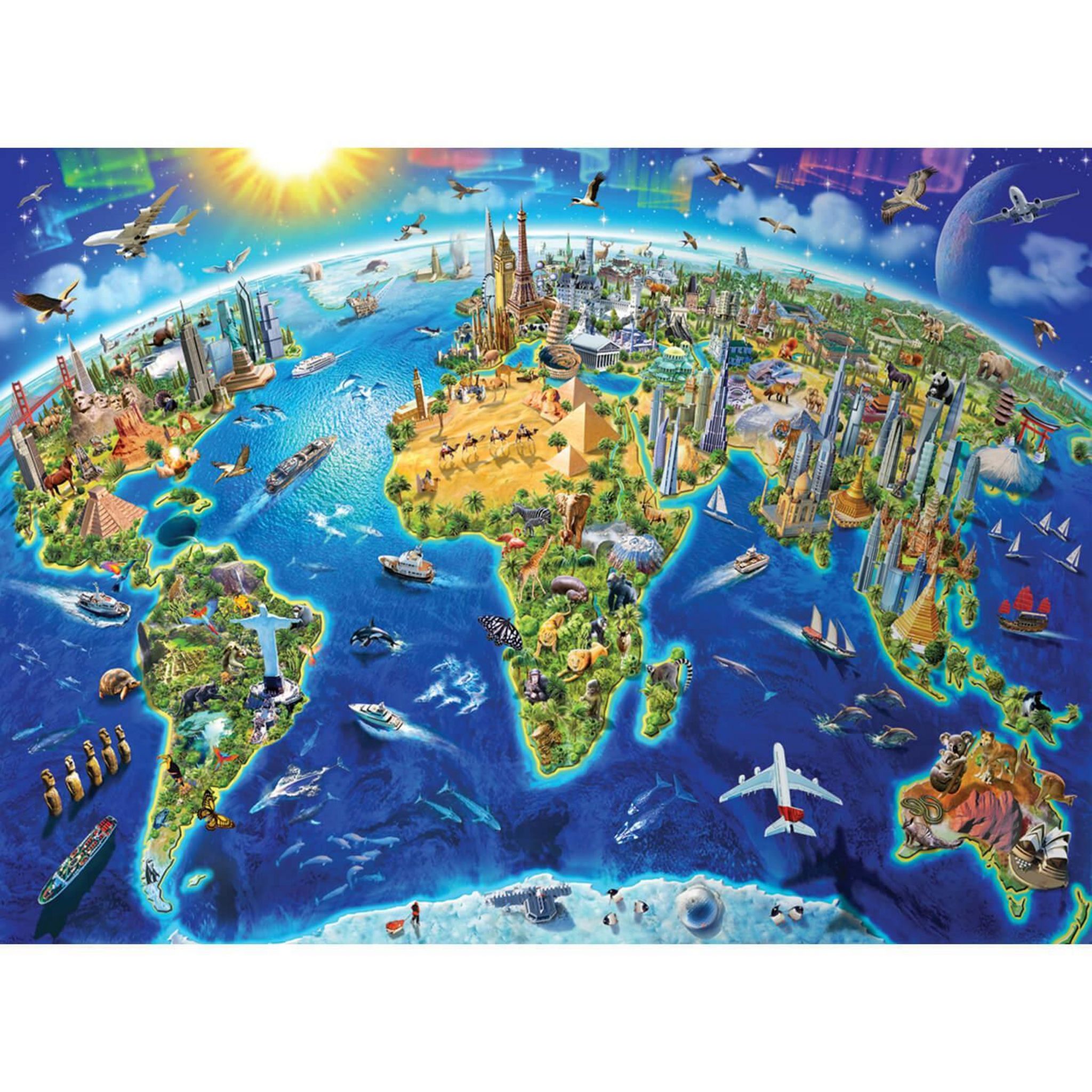 Puzzle 3000 pièces : Monde en 360° - Anatolian - Rue des Puzzles