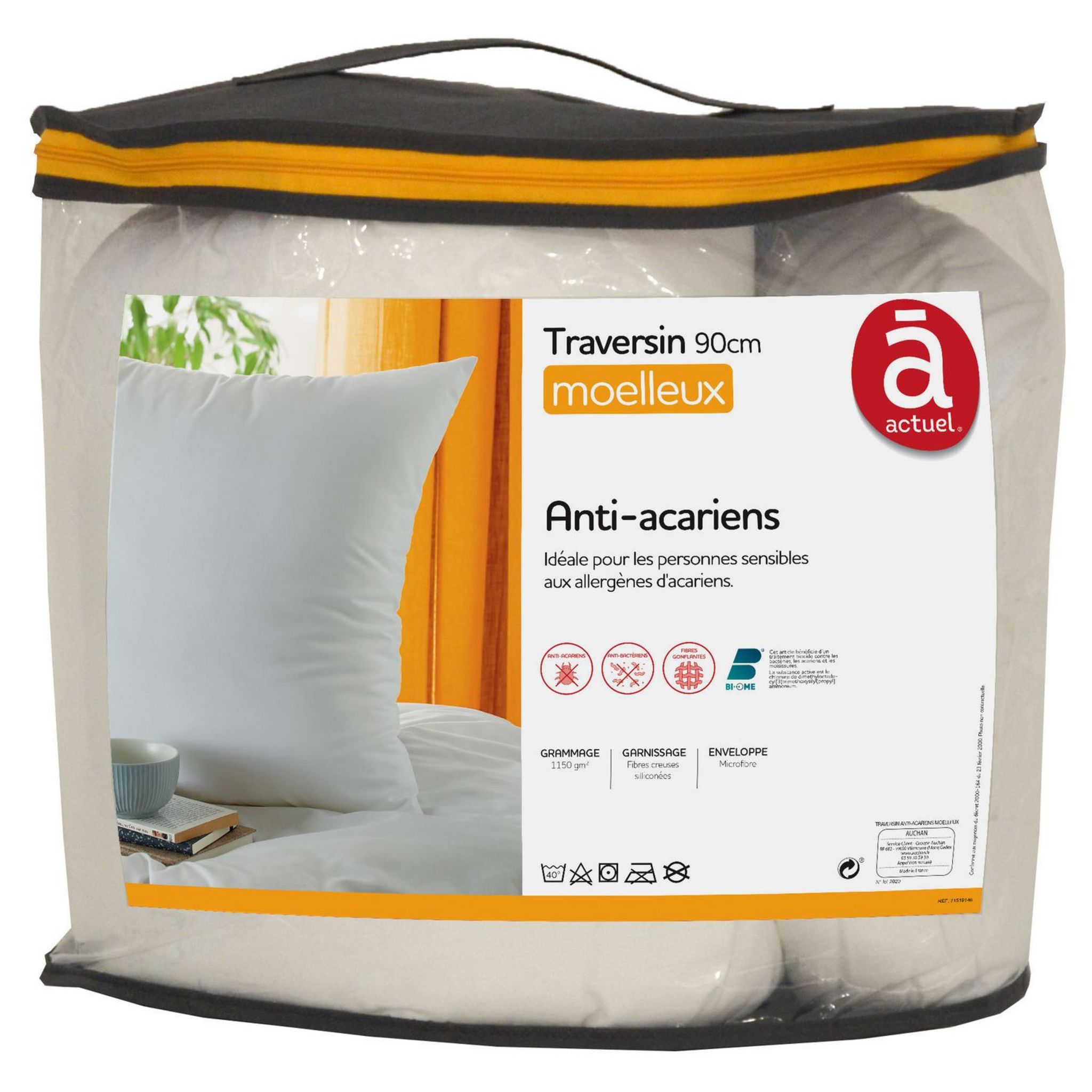 Traversin 140 anti-acariens