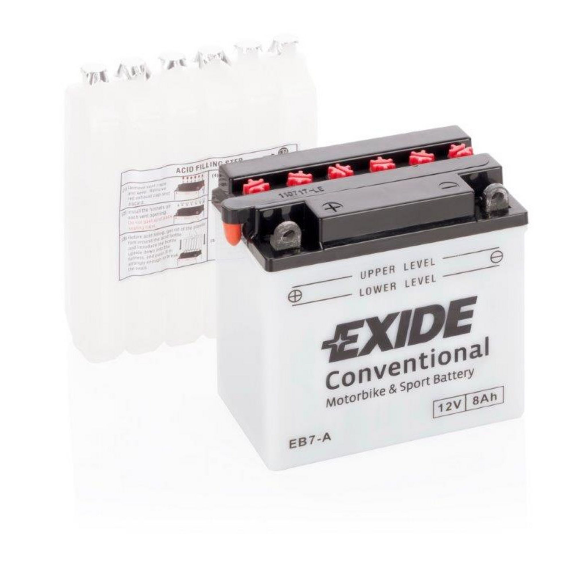 EXIDE Batterie moto Exide EB7-A YB7-A 12v 8ah 80A pas cher 