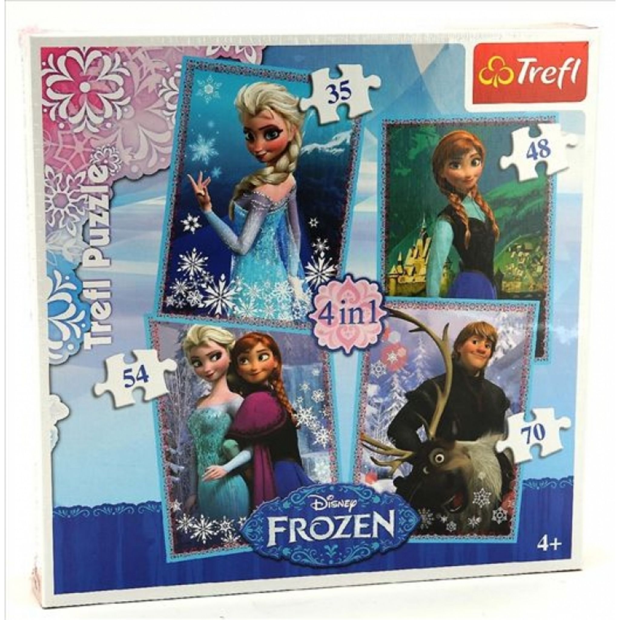 Puzzles la reine des neiges 4 modèles pour enfant