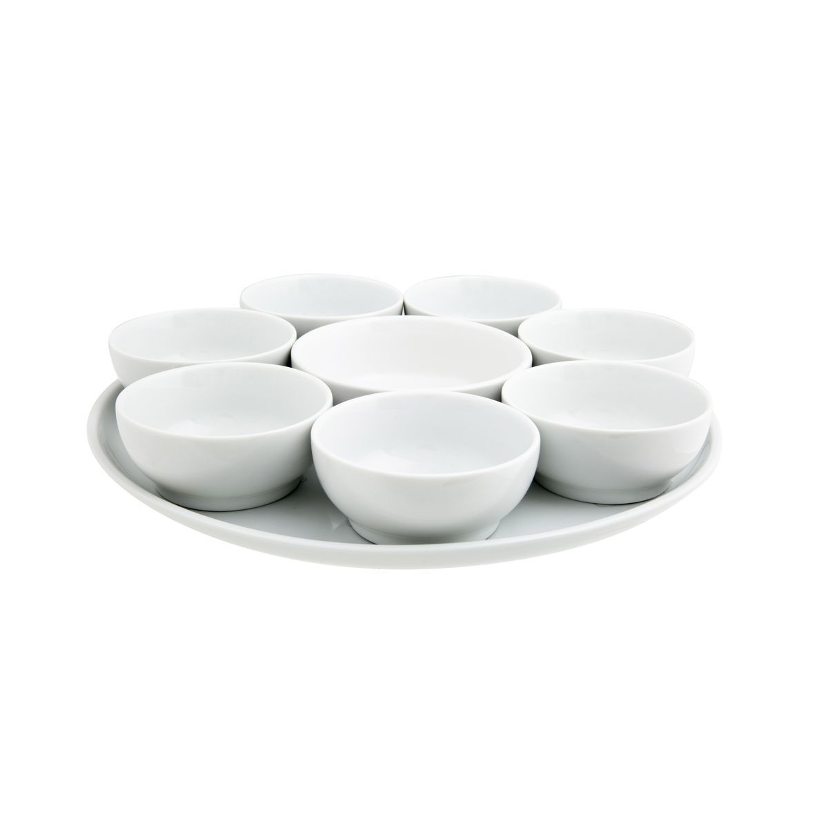 Set apéritif blanc 9 pièces