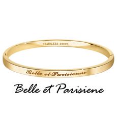 Belle et Parisienne - Bracelet SC Crystal en acier en Acier Finement doré