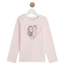 IN EXTENSO T-shirt manches longues coeurs fille