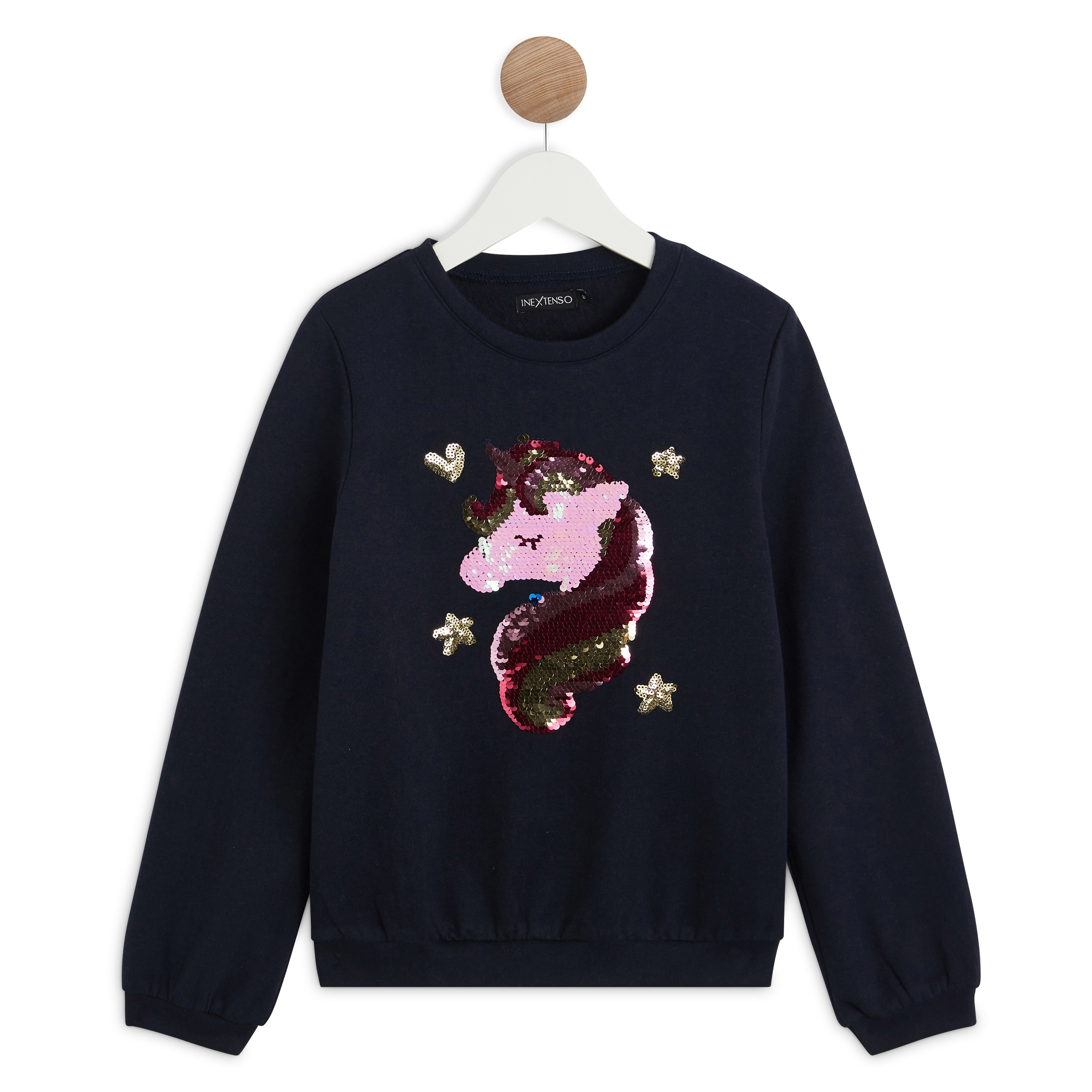 INEXTENSO Sweat manches longues sequins reversibles licorne