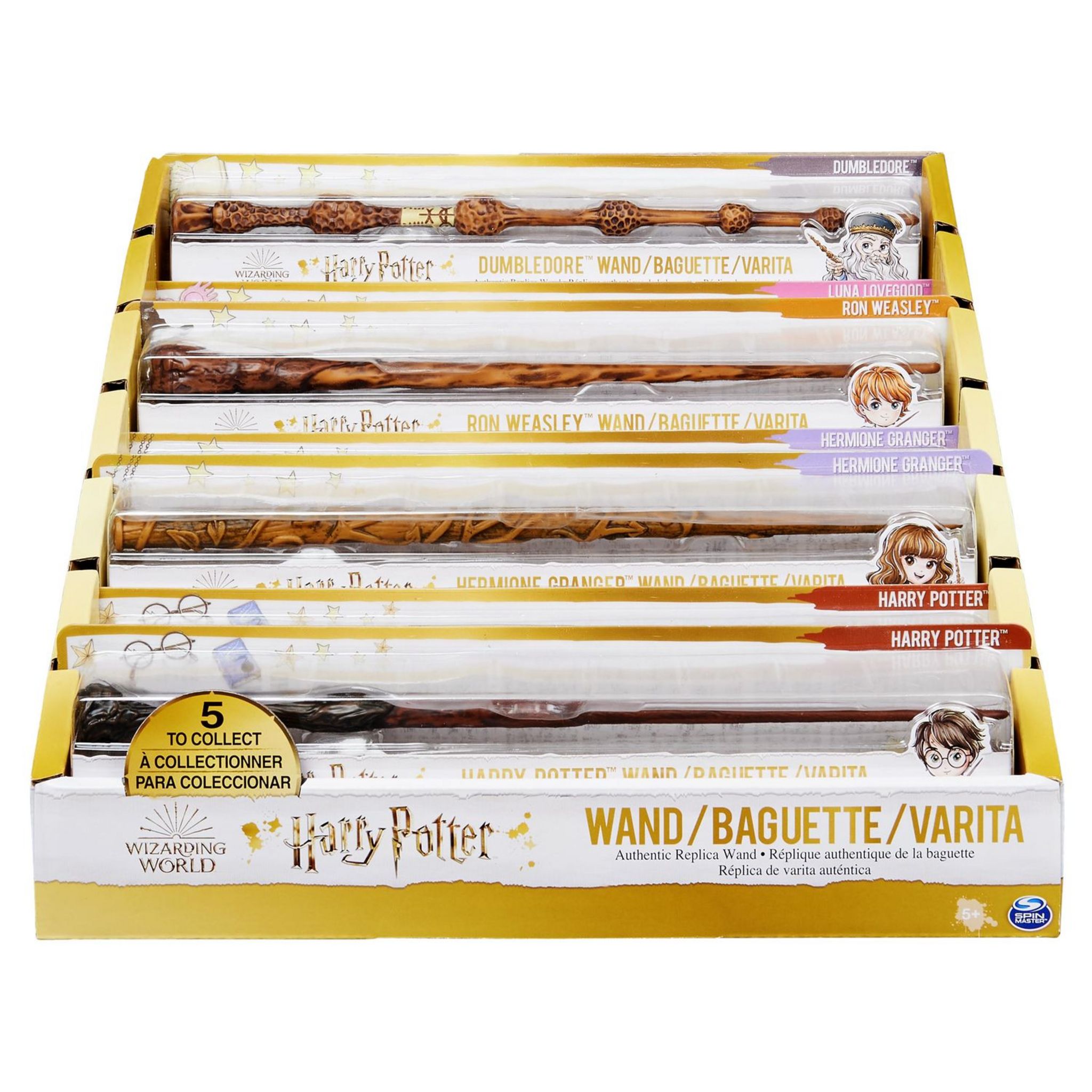 Spin Master Harry Potter - Réplique détaillée de la baguette magique en  plastique, environ 30,5 cm (Personnages variés, assortis) Contenu : 1 baguette  magique : : Cuisine et Maison