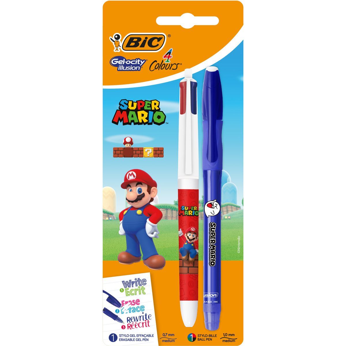 Stylo bille 4 couleurs Licorne pointe médium 1,0mm BIC : le lot de 3 à Prix  Carrefour