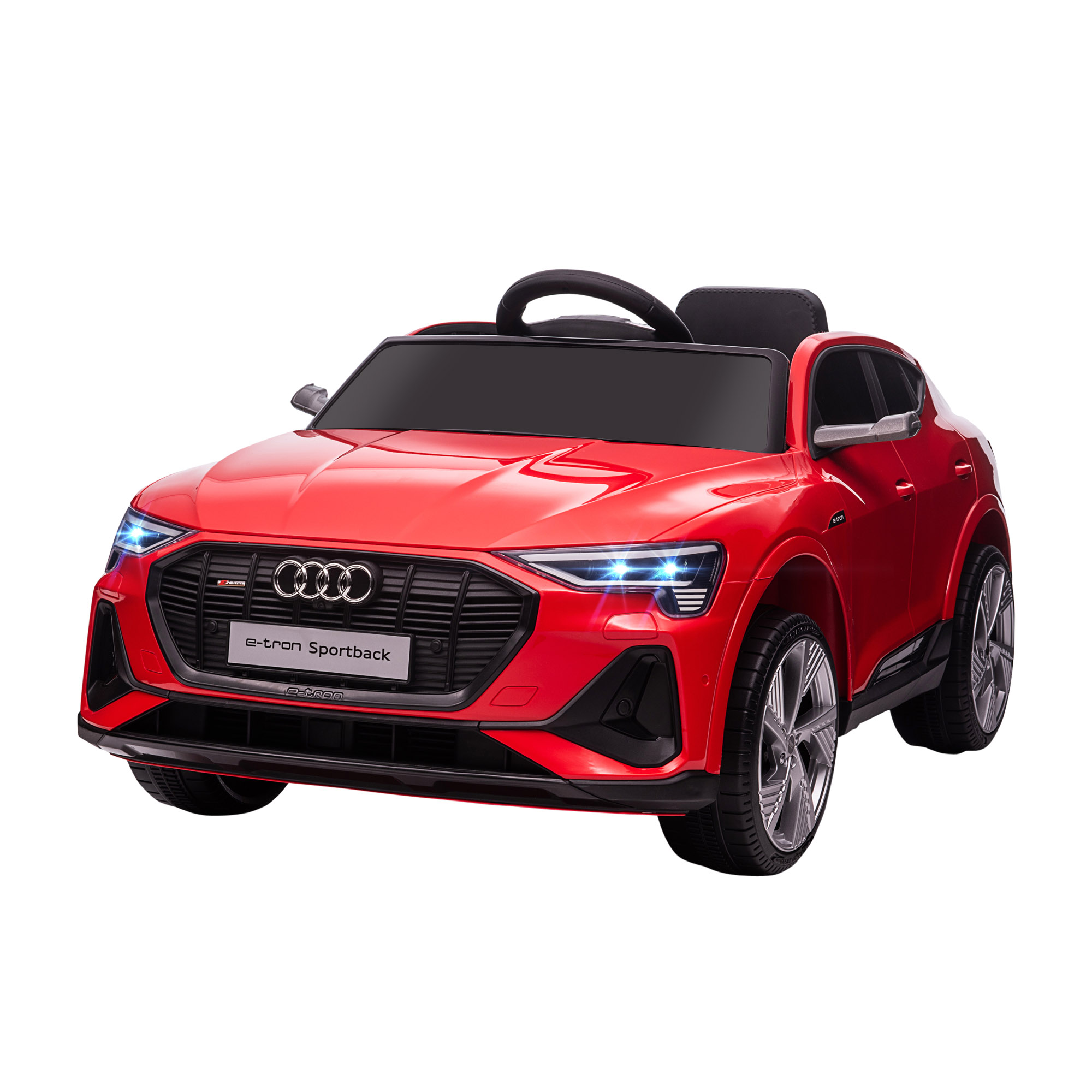 HOMCOM Voiture véhicule électrique enfant 6 V vitesse 3 Km/h télécommande  effets sonores + lumineux Mercedes GLA AMG blanc pas cher 