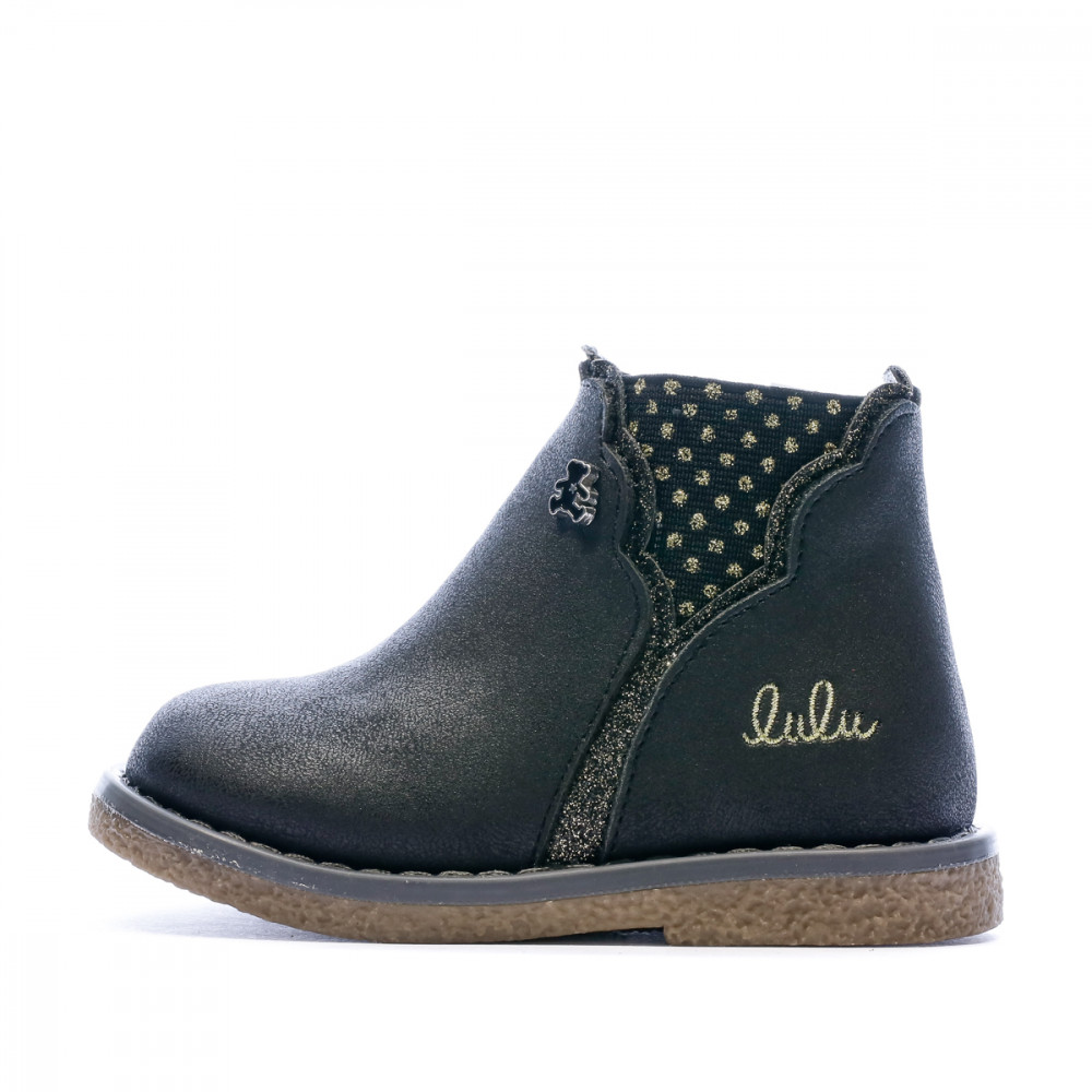 Bottines Noir Enfant Lulu Castagnette Tacac pas cher Auchan