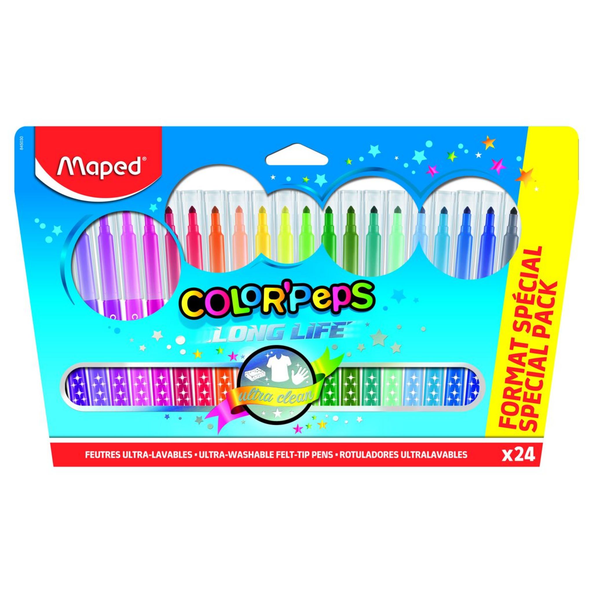 Maped Feutre COLOR'PEPS MONSTER, étui carton de 24 - Achat/Vente