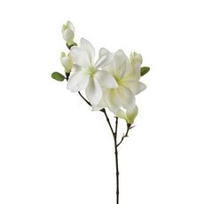  Fleur Artificielle  Magnolia  83cm Blanc
