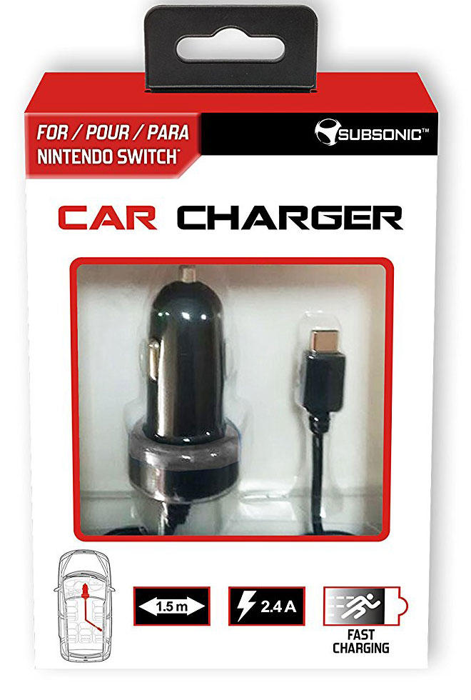 Chargeur de voiture PowerA pour Nintendo Switch