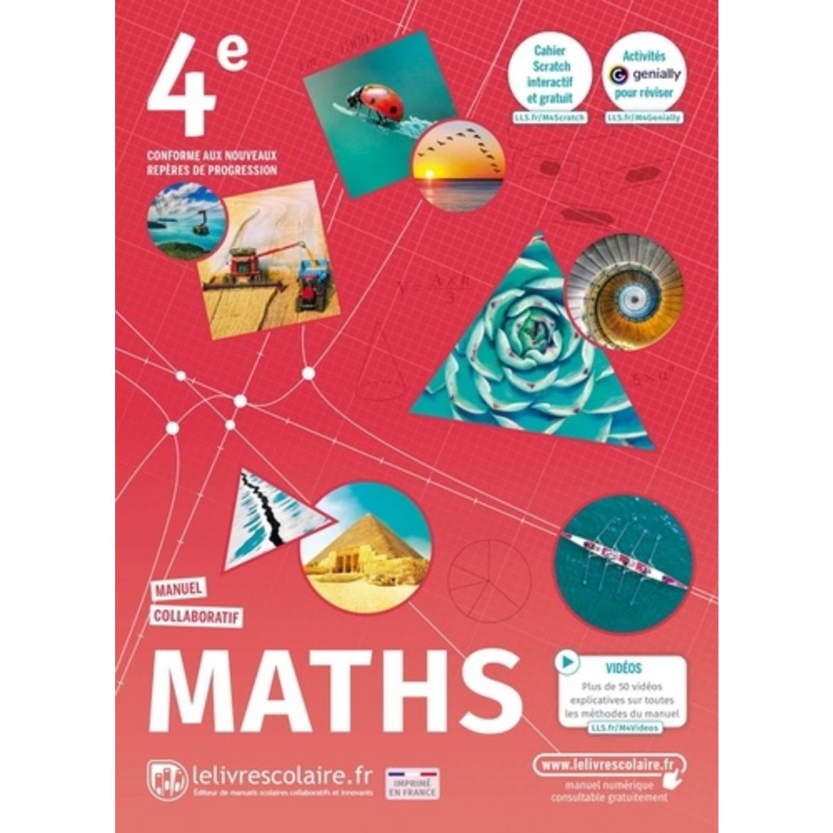 MATHEMATIQUES 4E. EDITION 2022, Lelivrescolaire.fr Pas Cher - Auchan.fr