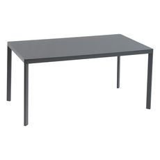 GARDENSTAR Table de jardin 150x90cm acier gris anthracite SEATTLE