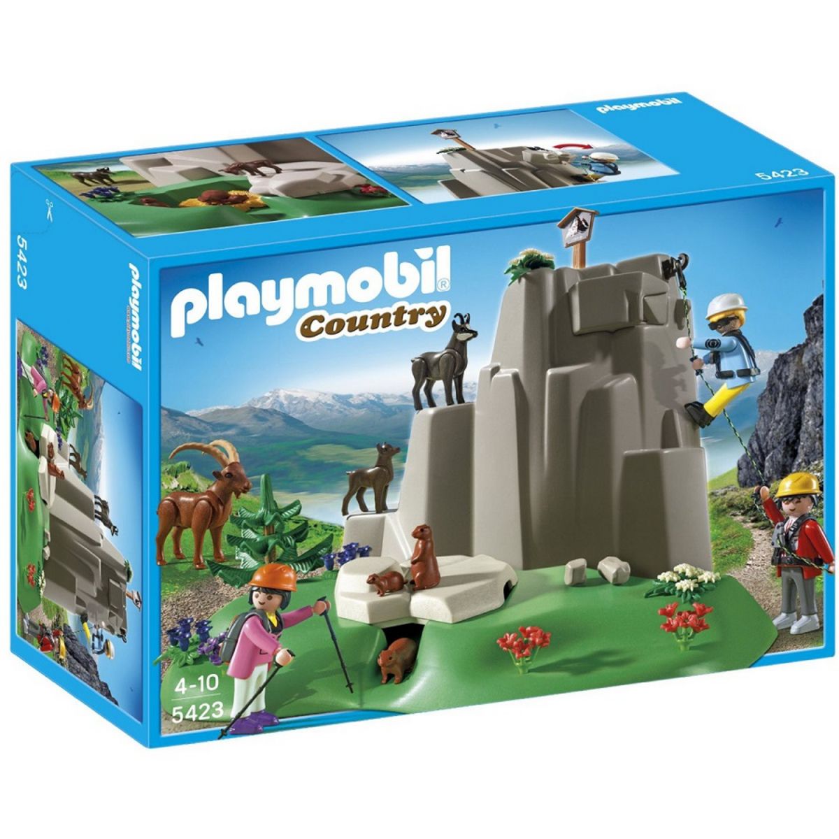 PLAYMOBIL ANIMAUX FORET Nature Montagne 3 Loups Gris EUR 5,99