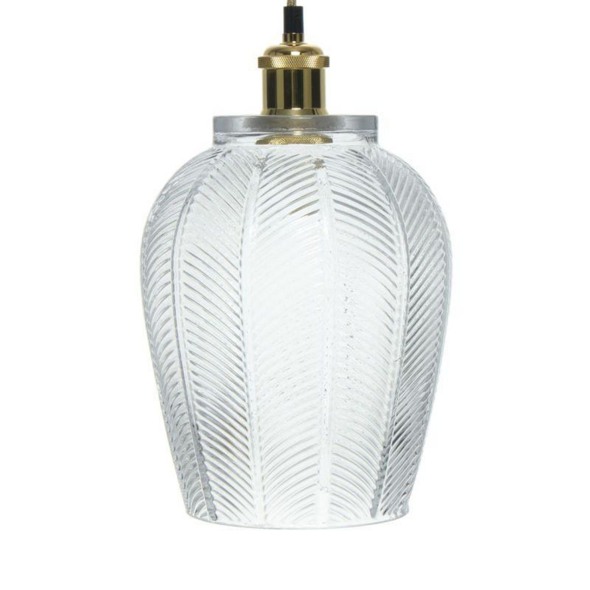 Paris Prix Lampe Suspension Design  Bianca  34cm Transparent