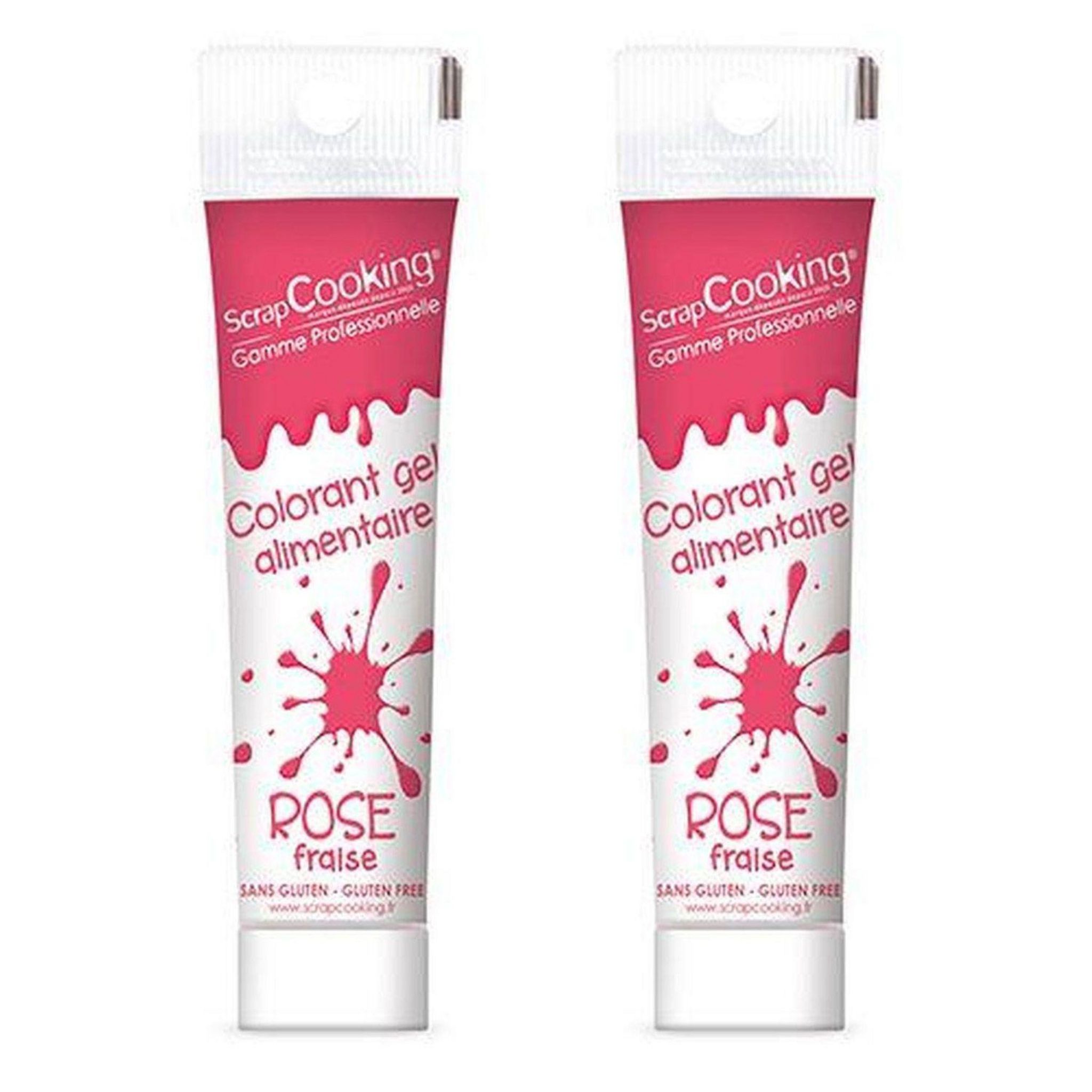Scrapcooking - Gel colorant alimentaire rouge 20 g + Poudre