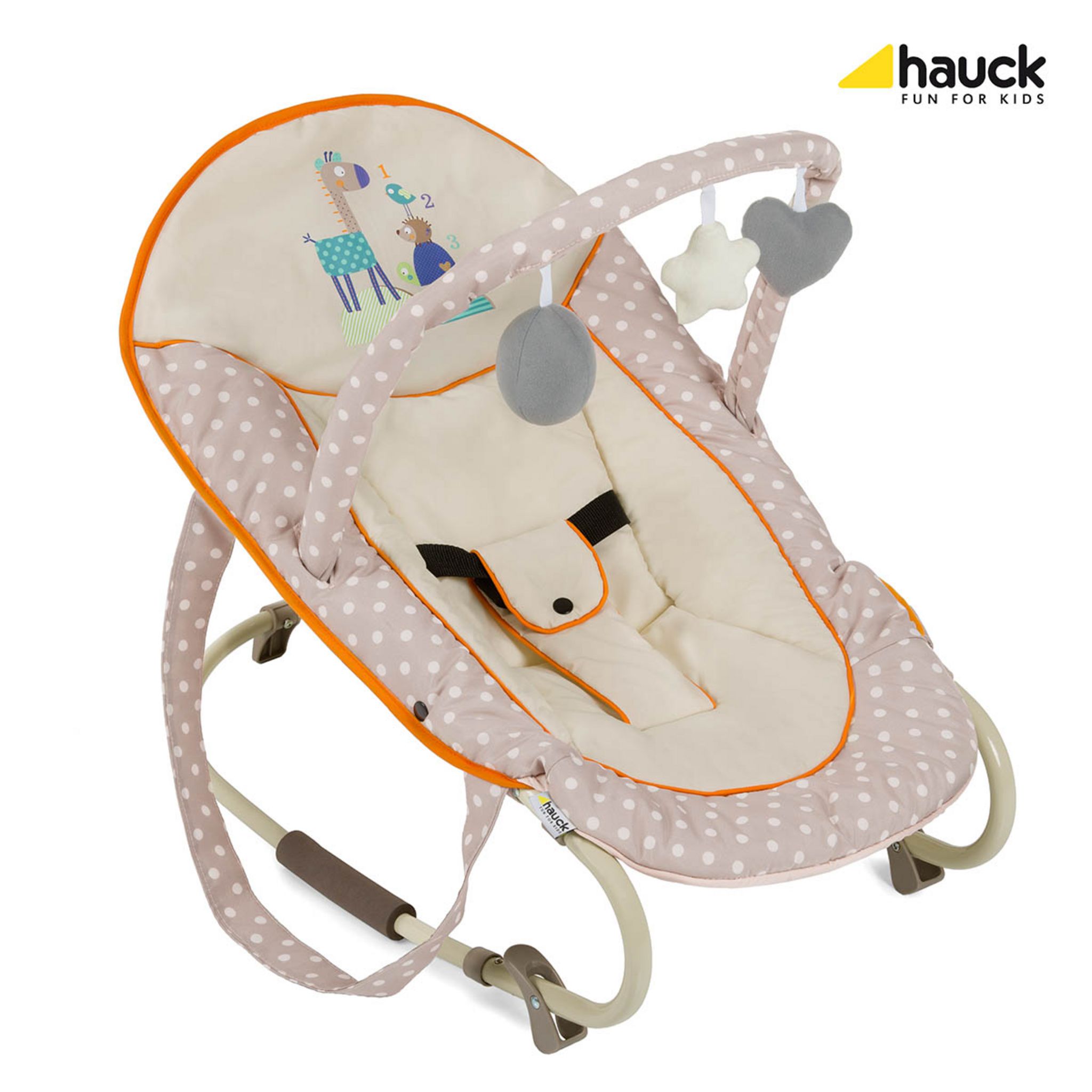 HAUCK Transat bébé inclinable Bungee leisure - Beige pas cher