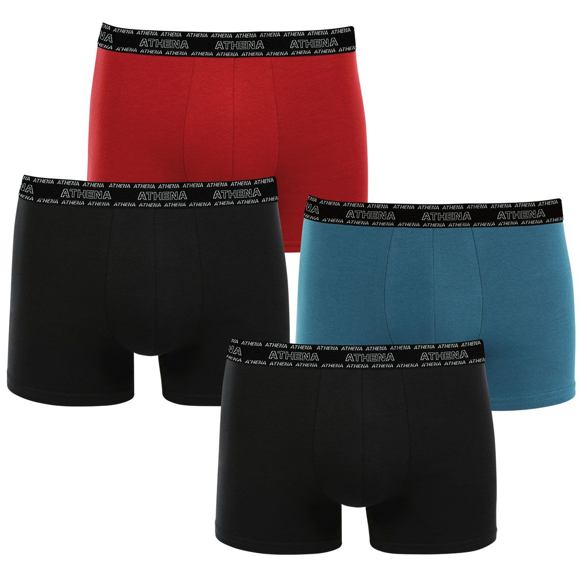 Athena Lot de 4 boxers homme pas cher - Auchan.fr