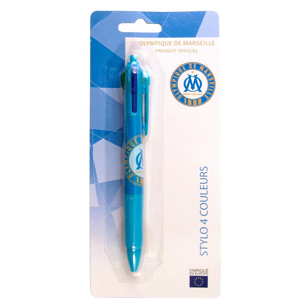 Stylo plume OM - Collection officielle OLYMPIQUE DE MARSEILLE - Rentrée des  classes : : Fournitures de bureau