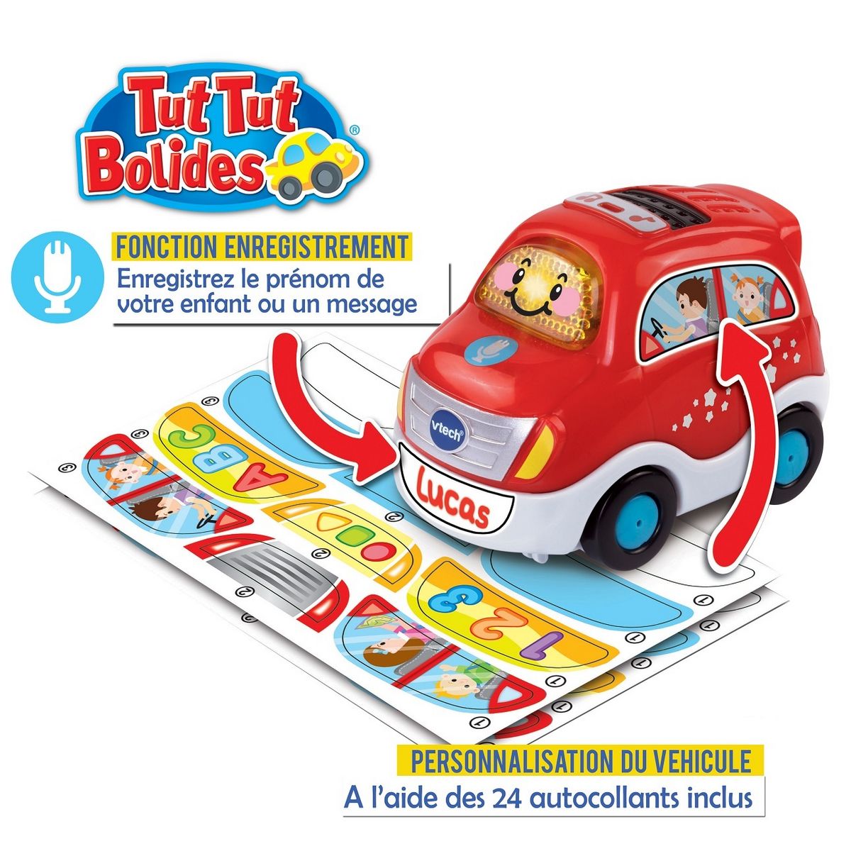 VTECH Ma voiture Tut-tut à Personnaliser - Tut Tut Bolides pas cher 