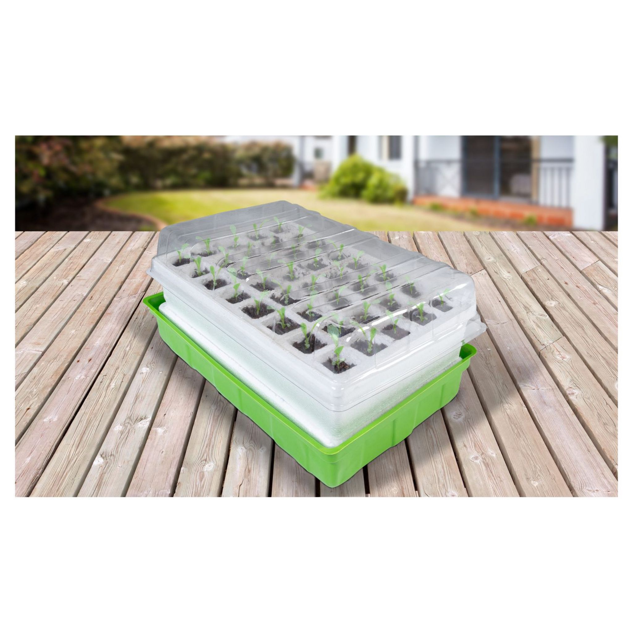 Kit De Germination 40 Godets Lot X2 Pour Semis Jardikt Lot de 2 kits de germination 40 godets accelerateurs de croissance  pas cher - Auchan.fr