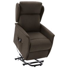 Fauteuil inclinable Marron fonce Tissu