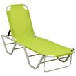 Chaise longue Aluminium et textilene Vert