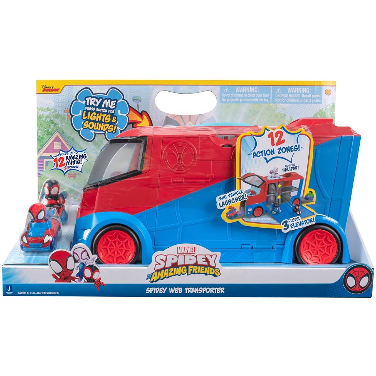 JAZWARES Véhicule de transport Camion - Marvel's Spidey et ses