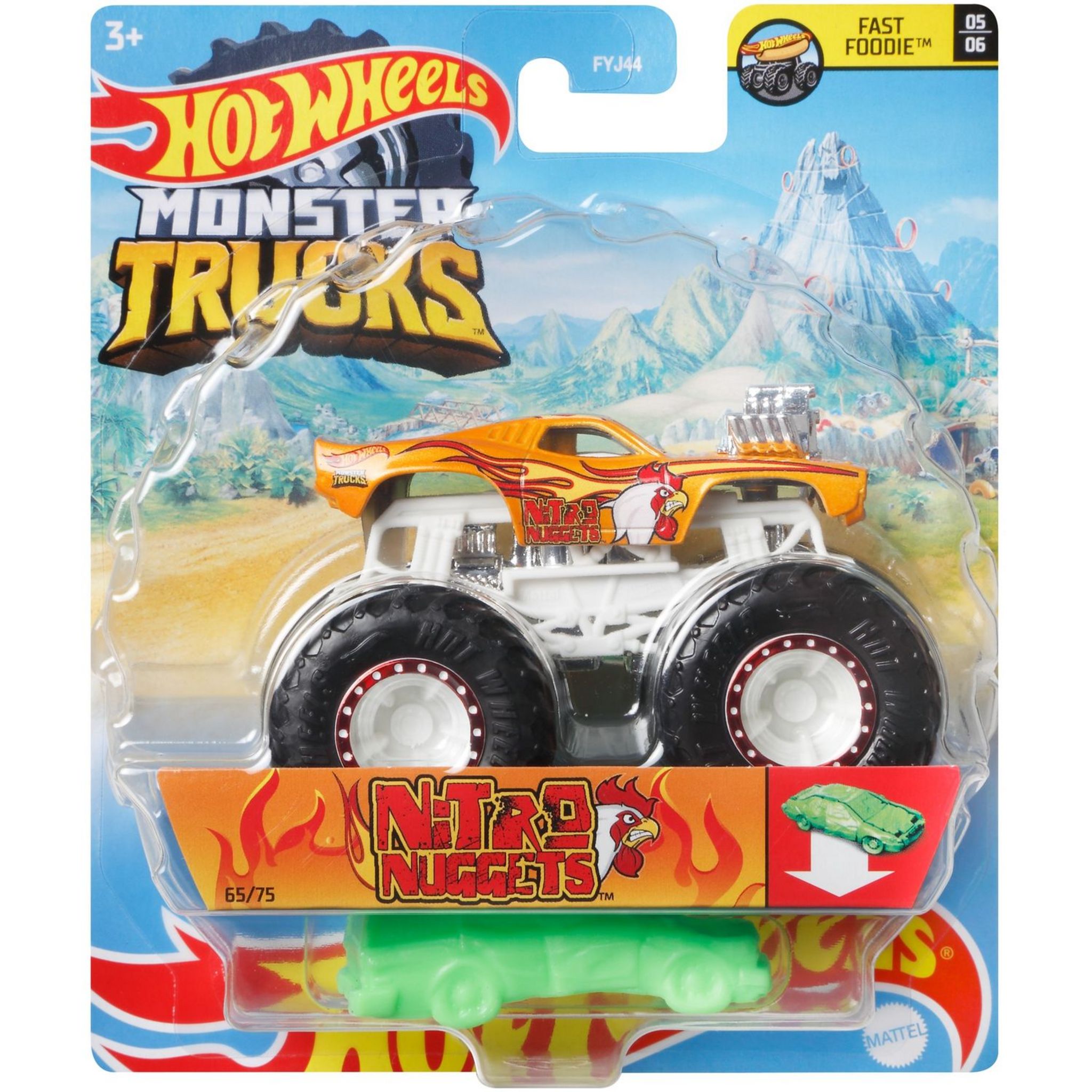 Hot Wheels Monster Trucks - 1/64 (Modèle Aléatoire) - Petite Voiture