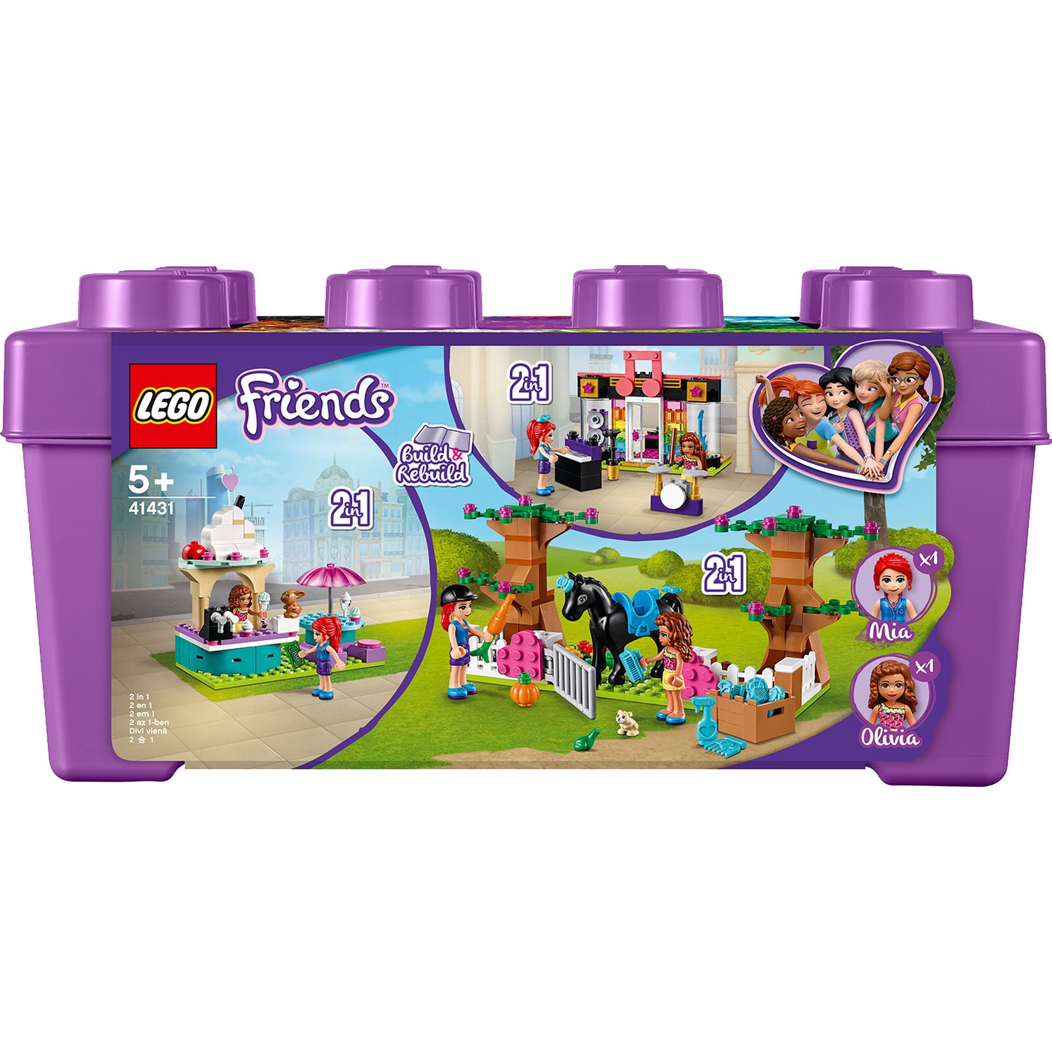 LEGO Friends 41748 - Le Centre Collectif de Heartlake City, Jouet Modulaire  avec Studios d'Art et d'Enregistrement, Salle de Jeux, Pickle le Chien et  Plus pas cher 