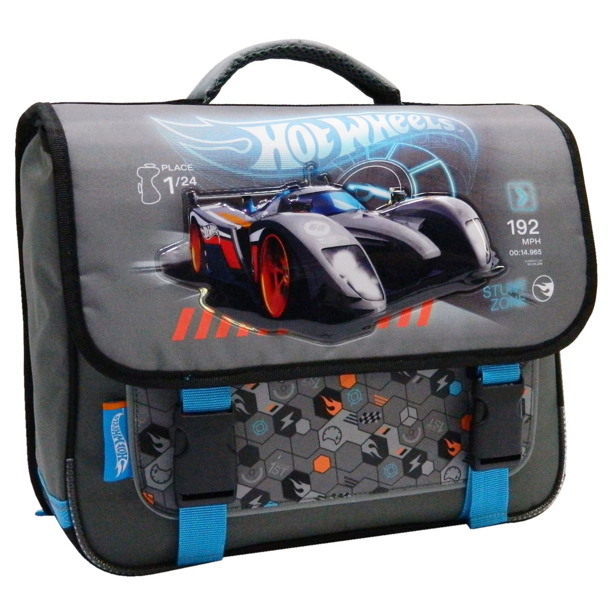 Cartable 38 cm gris HOT WHEELS pas cher Auchan