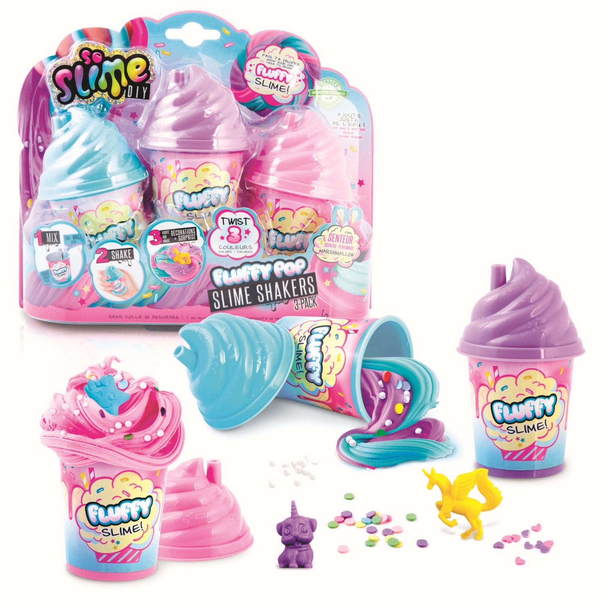 ROSSO KIDS - Mega Slime 220 Gr = 12 dt Pâte à modeler réunis dans