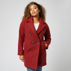 IN EXTENSO Manteau long rouge femme