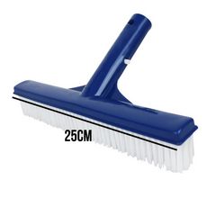 Tête de brosse paroi 25 cm bleu pour piscine adaptable sur manche standard ou télescopique