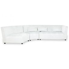 Canapé d'Angle Droit Design  Joro  280cm Blanc