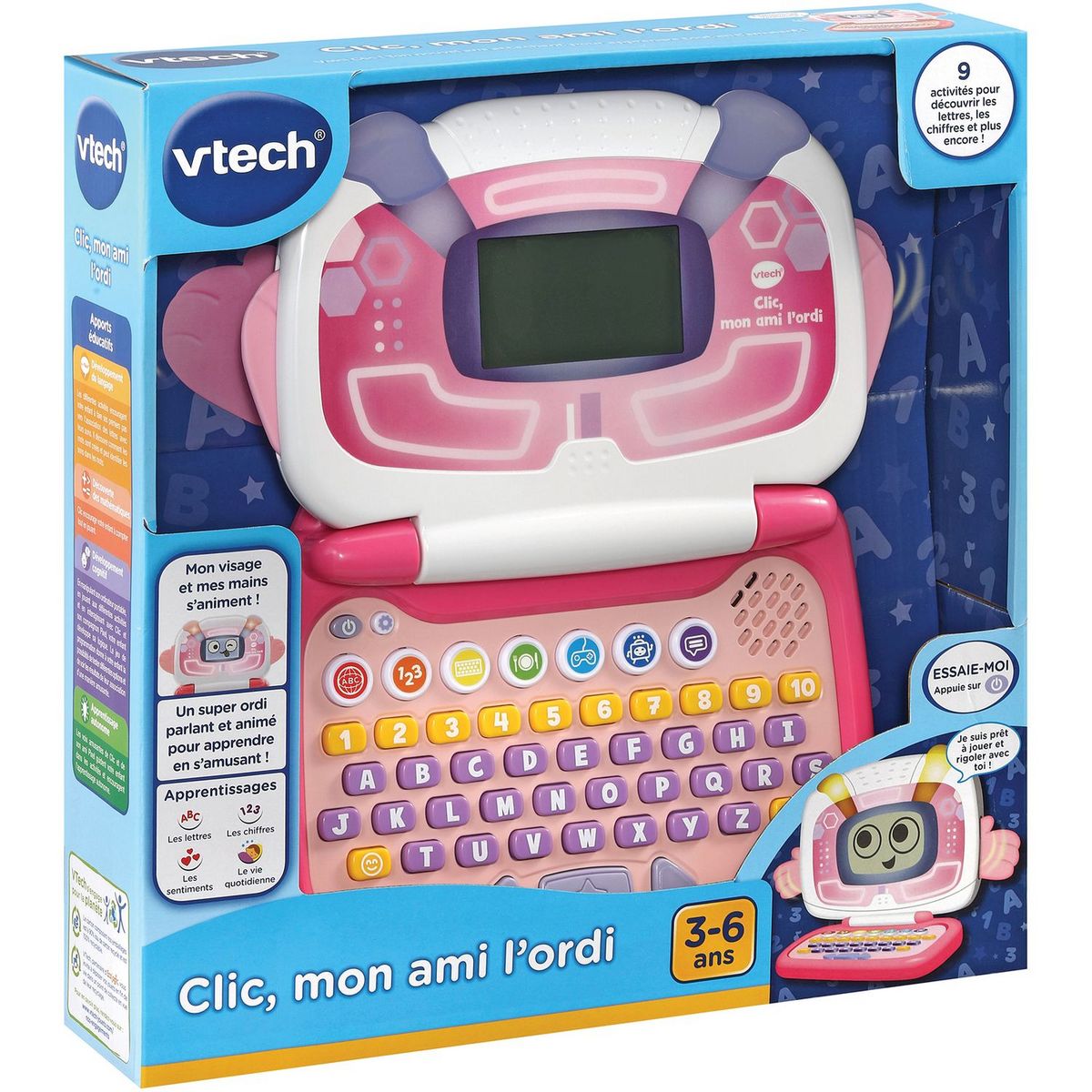 Ordinateur bébé Lumi ordi des tout-petits rose - VTech