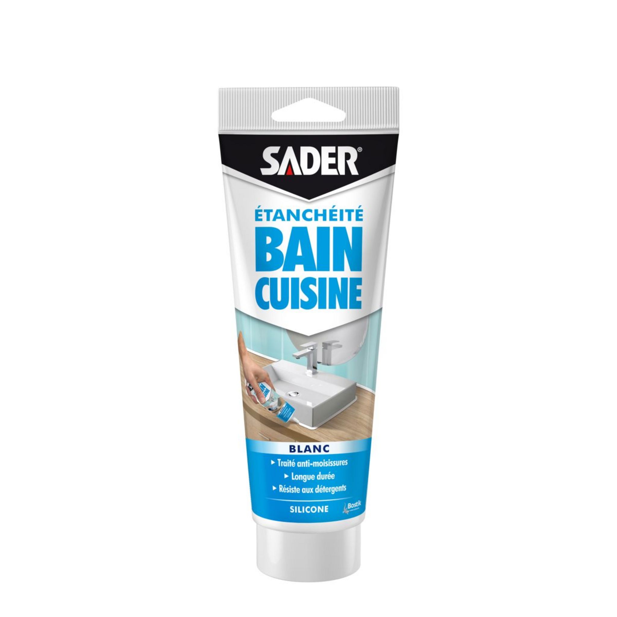 Mastic Bain & Cuisine Pure Silicone Anti-Moisissures Blanc