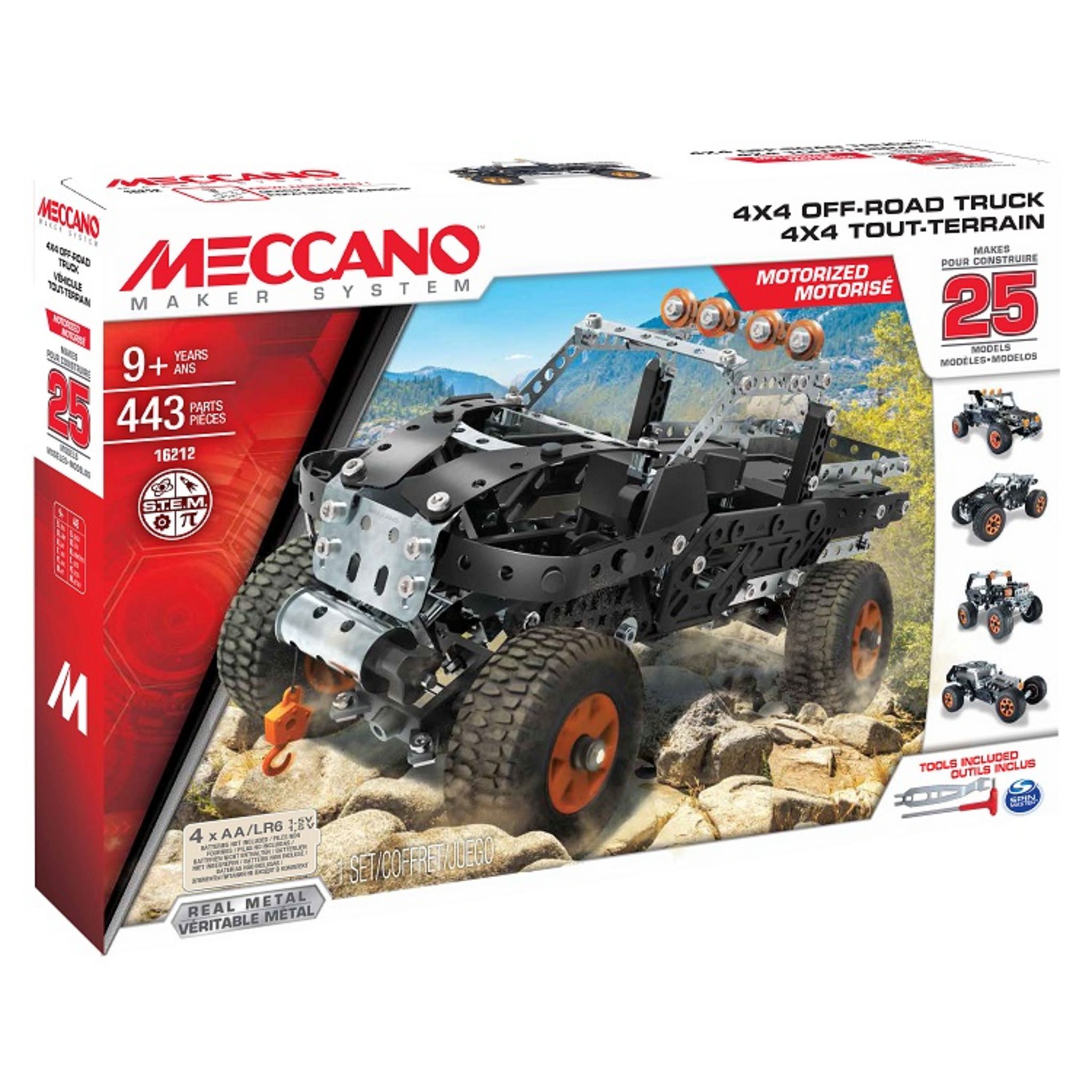 Meccano - Ensemble 10 modèles 4X4 de course – Jouer c'est grandir