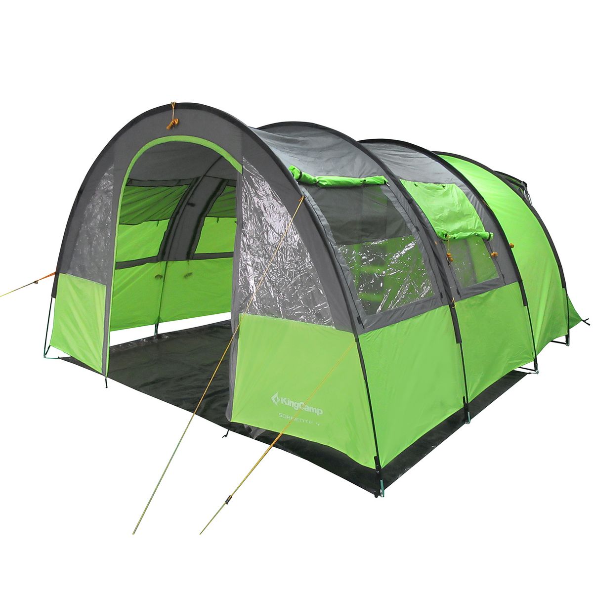 KINGCAMP Tente de camping familiale forme Tunnel 4 places Sorrente - Kingcamp - Tout inclus + sac de transport