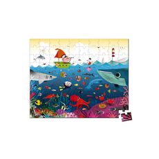 Juratoys-Janod Puzzle le monde sous marin 100 pcs