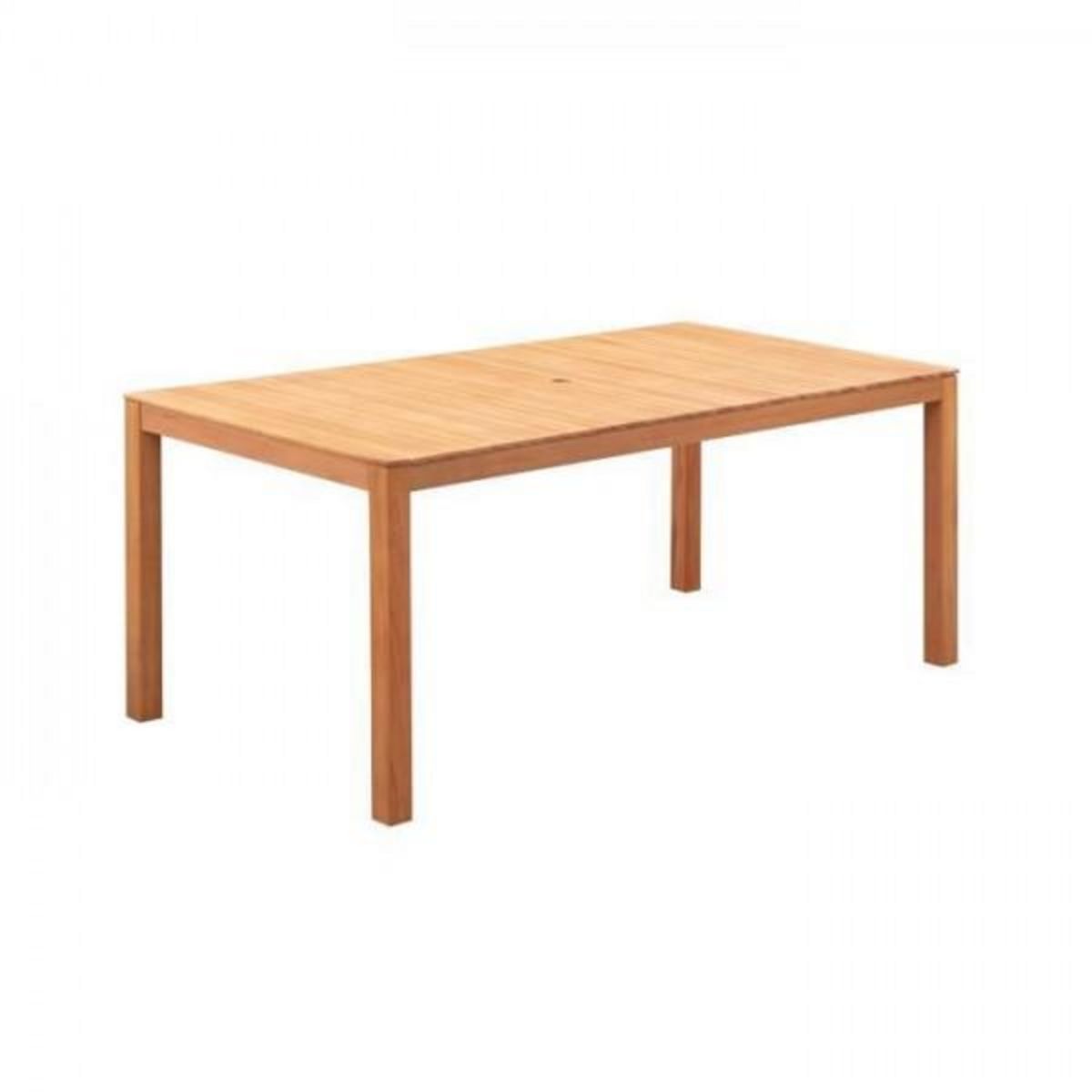 MARKET24 Table de jardin 6-8 personnes - 180 x 90 x H.74 cm - En bois d'acacia naturel