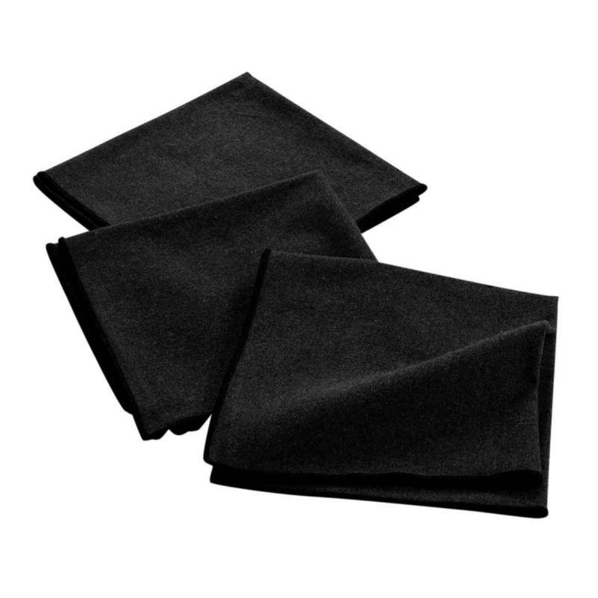 Serviette de table Noir